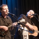 Chris Davis and  Junior Sisk at the 2012 IBMA Nominations event - photo by Collin Peterson