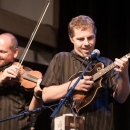Billy Hawks and Chris Davis with Junior Sisk & Ramblers Choice at the 2012 IBMA Nominations event - photo by Collin Peterson