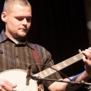 Jason Davis with Junior Sisk & Ramblers Choice at the 2012 IBMA Nominations event - photo by Collin Peterson