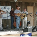 Host band, Missouri River Band (Darrell Turnbull on mandolin) at Back 40 Bluegrass (9/12) - photo by Brian Dietz