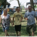 Tammy, Wyatt and Bull Harman at Back 40 Bluegrass (9/12) - photo by Brian Dietz