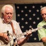 J.D. Crowe and Marshall Wilborn at Bean Blossom 2012 - photo © MaryE Yeomans