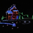 Christmas lights in Pigeon Forge, TN during 2012 Bluegrass In The Smokies - photo by Valerie Gabehart