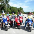 Moped tour of Cozumel during the Traditional Bluegrass Cruise- photo by Julie King