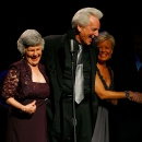 Del McCoury with his wife Jean and daughter Alison at the 2011 IBMA Awards - photo © Dean Hoffmeyer