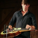 Brent Burke with Rhonda Vincent at Gettysburg (August 2012) - photo by Frank Baker