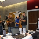 Junior Sisk & Rambler's Choice performing at the WAMU remote studio (IBMA 2012) - photo by David Morris