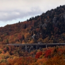 A view of the Blue Ridge Parkway at the Fall 2011 Lake Eden Arts Festival - photo  Jason Lombard