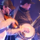 Jeremy Garrett and Chris Pandolfi with the Infamous Stringdusters at the Fall 2011 Lake Eden Arts Festival - photo  Jason Lombard
