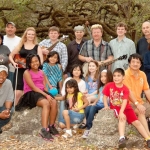 Newtown with students and parents from Greynolds Park Elementary at the Everglades Bluegrass Festival - photo by Doris Schenk