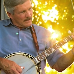 Gary Reese with Jesse McReynolds at ROMP 2012 - photo by Woody Edwards