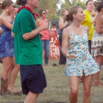 Dancing their cares away at ROMP 2012 - photo by Woody Edwards