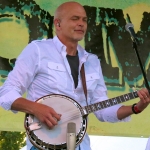 Sammy Shelor with Lonesome River Band at ROMP 2012 - photo by Terry Herd