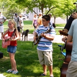 Little pickers jamming at the 2012 Vandalia Gathering - photo by Valerie Gabehart