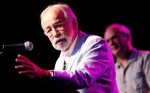 Roland White accepts his Distinguished Achievement Award at IBMA 2011 - photo © Dean Hoffmeyer Roland White accepts his Distinguished Achievement Award at IBMA 2011 - photo © Dean Hoffmeyer