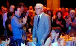 Steve Martin is recognized during the Special Awards at IBMA 2011 - photo © Dean Hoffmeyer Steve Martin is recognized during the Special Awards at IBMA 2011 - photo © Dean Hoffmeyer