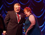 Katy Daley accepting her Broadcaster of the Year Award at IBMA 2011 - photo © Dean Hoffmeyer Katy Daley accepting her Broadcaster of the Year Award at IBMA 2011 - photo © Dean Hoffmeyer