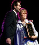 Lilly Pavlak with her Distinguished Achievement Award at IBMA 2011 - photo © Dean Hoffmeyer Lilly Pavlak with her Distinguished Achievement Award at IBMA 2011 - photo © Dean Hoffmeyer