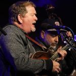 Lou Reid and Ronnie Simpkins with Seldom Scene at the 2016 Sping Gettysburg Bluegrass Festival - photo by Frank Baker