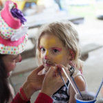 Face painting at DelFest 2016 - photo © Gina Elliott Proulx