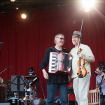 Bruce Hornsby and Mark O'Connor at DelFest 2016 - photo © Gina Elliott Proulx