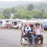 Riding in style at DelFest 2016 - photo © Gina Elliott Proulx