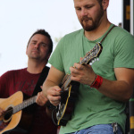 Tim Shelton and Joe Booher with NewFound Road at Red, White & Bluegrass 2012 - photo © Laura Tate Photography