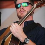Colby Laney with Volume Five at the August 2016 Gettysburg Bluegrass Festival - photo by Frank Baker