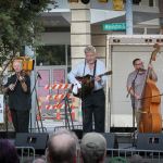 Mark Kuykendall and Bobby Hicks at Wide Open Bluegrass 2016 - photo by Frank Baker