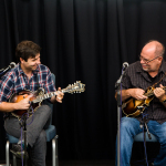 Mandolin workshop on Masters Stage at Wide Open Bluegrass 2016 - photo © Tara Linhardt