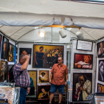 Music themed art at Wide Open Bluegrass 2016 - photo © Tara Linhardt
