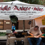 Street luthier at Wide Open Bluegrass 2016 - photo © Tara Linhardt