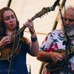 Sarah Jarosz and David Grisman at Grand Targhee 2012 - photo by Jason Lombard