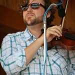 Brandon Godman with Dale Ann Bradley at Gettysburg (August 2012) - photo by Frank Baker