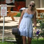 Missy Armstrong with Detour at Gettysburg (August 2012) - photo by Frank Baker