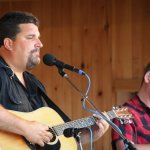 Steve Harris with Circa Blue at Gettysburg (August 2012) - photo by Frank Baker