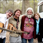 Larry Keel, Keller Williams, Vince Herman and Jenny Keel at 2013 Suwanee Springfest - photo © G. Milo Farineau