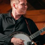 Russ Carson with Audie Blaylock and Redline at the 2013 August Gettysburg Bluegrass Festival - photo © Frank Baker