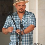 Frank Solivan with Dirty Kitchen at Bluegrass on the Grass (7/12/14) - photo by Frank Baker