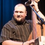 Jason Tomlin with Junior Sisk & Ramblers Choice at the 2012 IBMA Nominations event - photo by Collin Peterson