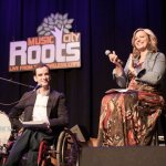 Sonya Isaacs and Bradley Walker announce nominees at the 2012 IBMA Nominations event - photo by Collin Peterson