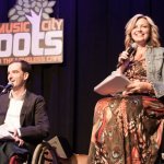 Sonya Isaacs and Bradley Walker announce nominees at the 2012 IBMA Nominations event - photo by Collin Peterson