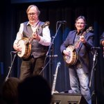 Tony Trischka and Bill Evans at the 2013 California Banjo Extravaganza - photo by Steve Haimovitz