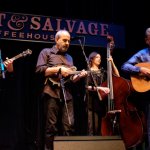 Bill Evans at the 2013 California Banjo Extravaganza with John Reischman, Sharon Gilchrist and Jim Nunally - photo by Dan Moriarity