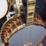Ornate tenor banjo on display at The American Banjo Museum - photo by Gerald Jones