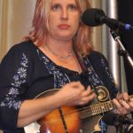 Lisa Kay Howard-Hughes with Valerie Smith & Liberty Pike at World of Bluegrass 2016 - photo © Bill Warren