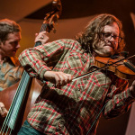Travis Book and Jeremy Garrett with The Infamous Stringdusters at the 2015 Blue Ox Music Festival - photo by Dorothy StClaire