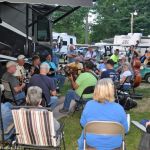 Jamming starts early at the 2016 Charlotte Bluegrass Festival (6/14/16) - photo © Bill Warren