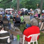 Jamming starts early at the 2016 Charlotte Bluegrass Festival (6/14/16) - photo © Bill Warren