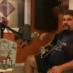 Steve Harris recording with Circa Blue at National Media Services (July 2016) - photo by Will Shenk